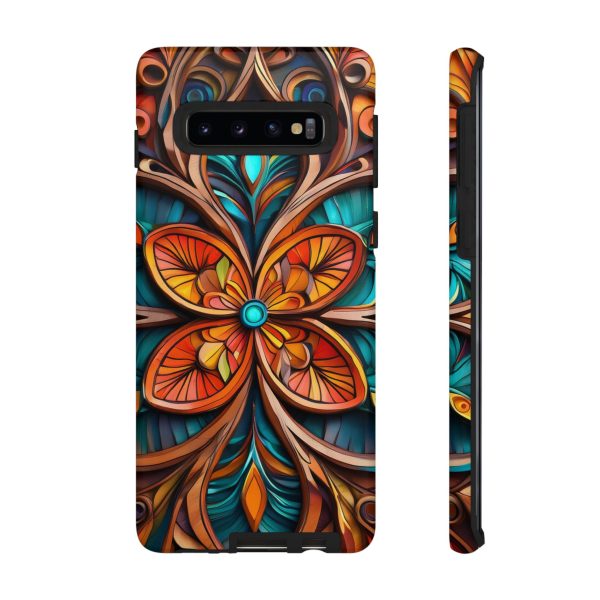 Wood Grain Flower iPhone | Samsung | Samsung Galaxy | Google Pixel - Cell Phone Tough Cases - Image 18