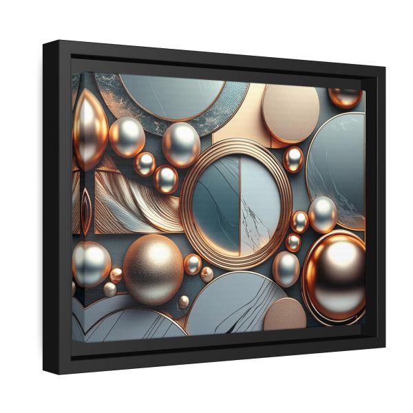 Neutral Colors Abstract 2 Matte Canvas, Black Frame - Image 2