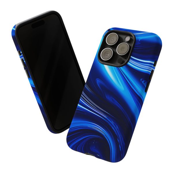 Royal Blue Wave iPhone | Samsung | Samsung Galaxy | Google Pixel - Cell Phone Tough Cases - Image 177