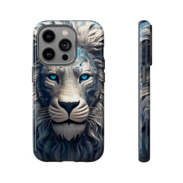 Blue Lion Art iPhone | Google Pixel - Cell Phone Tough Cases - Image 54