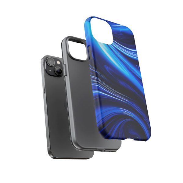 Royal Blue Wave iPhone | Samsung | Samsung Galaxy | Google Pixel - Cell Phone Tough Cases - Image 111