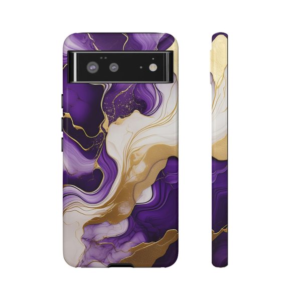 Purple and Gold 2 iPhone | Samsung | Samsung Galaxy | Google Pixel - Cell Phone Tough Cases - Image 65