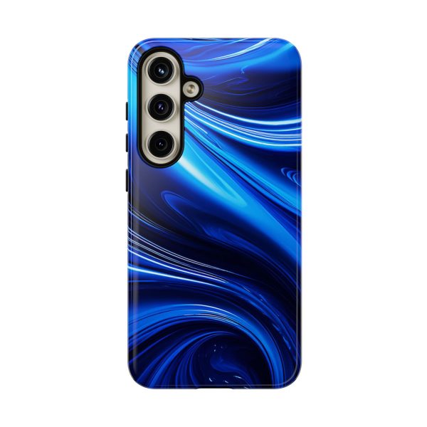 Royal Blue Wave iPhone | Samsung | Samsung Galaxy | Google Pixel - Cell Phone Tough Cases - Image 195