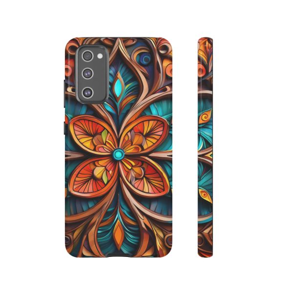 Wood Grain Flower iPhone | Samsung | Samsung Galaxy | Google Pixel - Cell Phone Tough Cases - Image 69