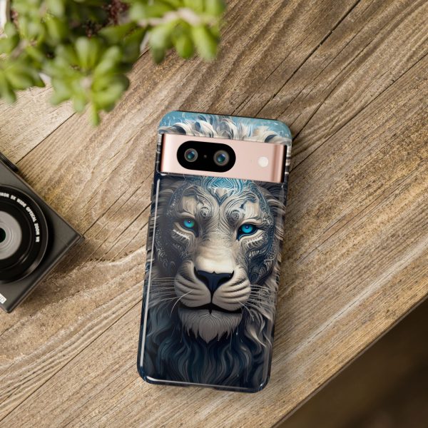 Blue Lion Art iPhone | Google Pixel - Cell Phone Tough Cases - Image 127