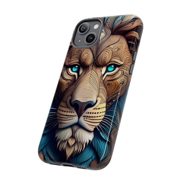 Wood Lion Art iPhone | Google Pixel - Cell Phone Tough Cases - Image 62