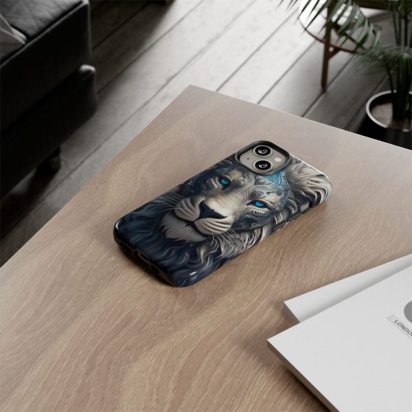 Blue Lion Art iPhone | Google Pixel - Cell Phone Tough Cases - Image 45