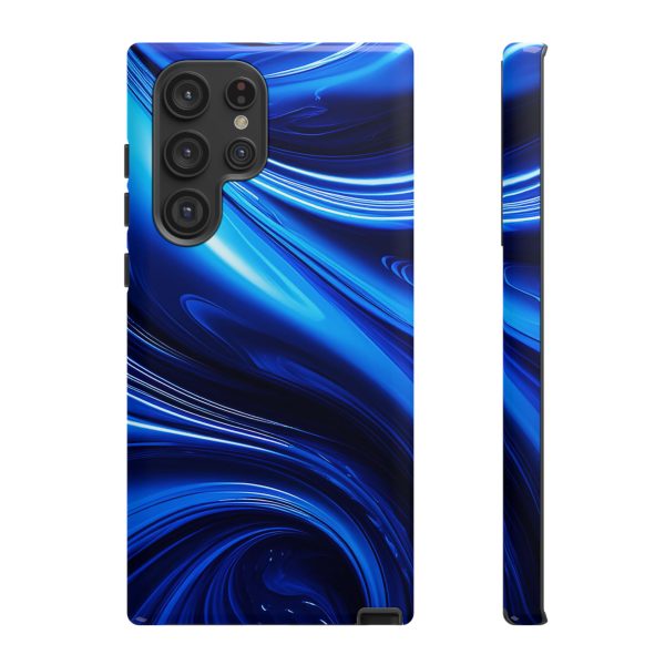 Royal Blue Wave iPhone | Samsung | Samsung Galaxy | Google Pixel - Cell Phone Tough Cases - Image 85