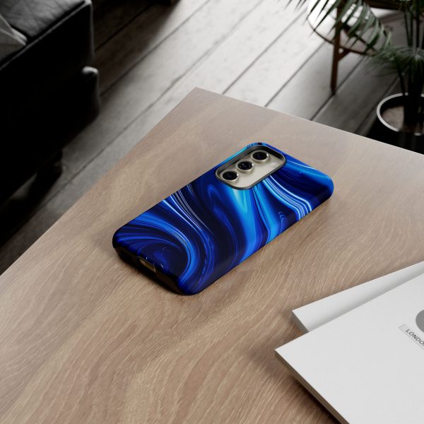 Royal Blue Wave iPhone | Samsung | Samsung Galaxy | Google Pixel - Cell Phone Tough Cases - Image 128