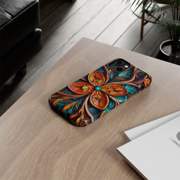 Wood Grain Flower iPhone | Samsung | Samsung Galaxy | Google Pixel - Cell Phone Tough Cases - Image 108