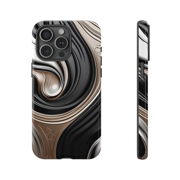 Black and Gold iPhone | Samsung | Samsung Galaxy | Google Pixel - Cell Phone Tough Cases - Image 179