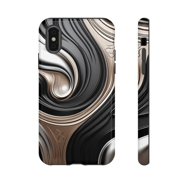 Black and Gold iPhone | Samsung | Samsung Galaxy | Google Pixel - Cell Phone Tough Cases - Image 9