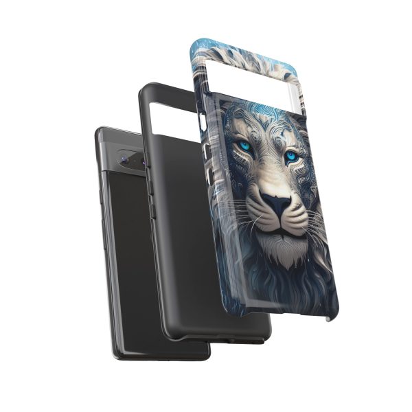 Blue Lion Art iPhone | Google Pixel - Cell Phone Tough Cases - Image 80