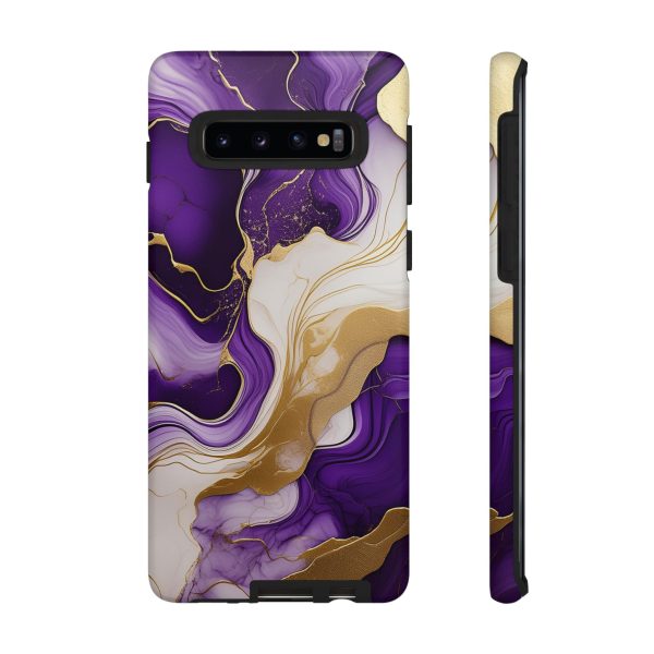 Purple and Gold 2 iPhone | Samsung | Samsung Galaxy | Google Pixel - Cell Phone Tough Cases - Image 18