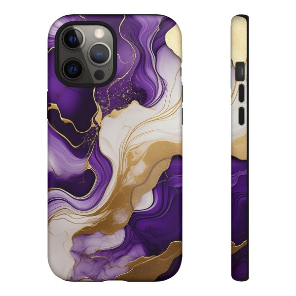 Purple and Gold 2 iPhone | Samsung | Samsung Galaxy | Google Pixel - Cell Phone Tough Cases - Image 36