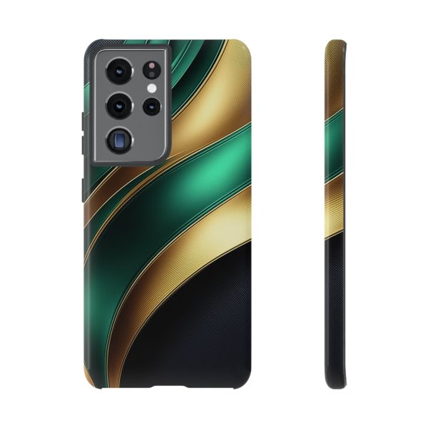 Green and Gold iPhone | Samsung | Samsung Galaxy | Google Pixel - Cell Phone Tough Cases - Image 57