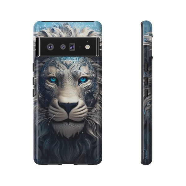 Blue Lion Art iPhone | Google Pixel - Cell Phone Tough Cases - Image 86