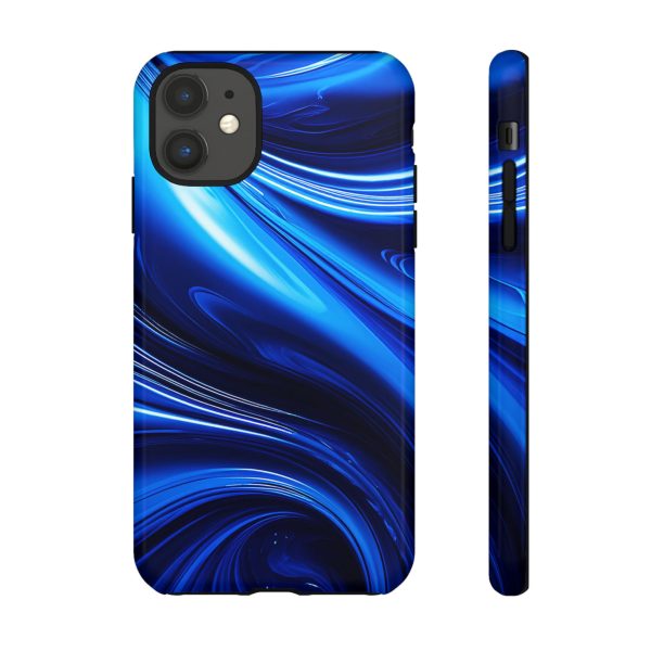 Royal Blue Wave iPhone | Samsung | Samsung Galaxy | Google Pixel - Cell Phone Tough Cases - Image 19