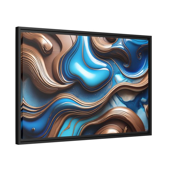 Abstract Wood Matte Canvas, Black Frame - Image 22