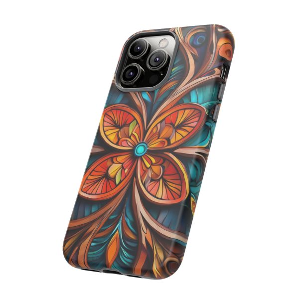 Wood Grain Flower iPhone | Samsung | Samsung Galaxy | Google Pixel - Cell Phone Tough Cases - Image 118