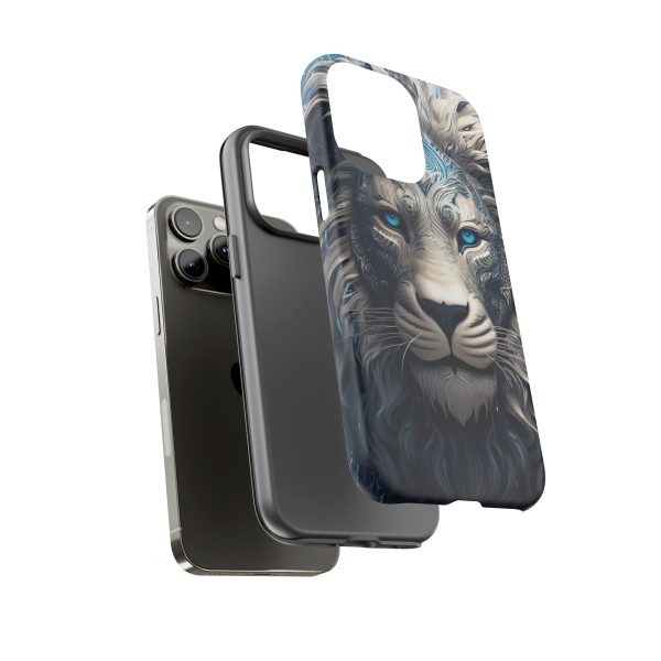 Blue Lion Art iPhone | Google Pixel - Cell Phone Tough Cases - Image 76