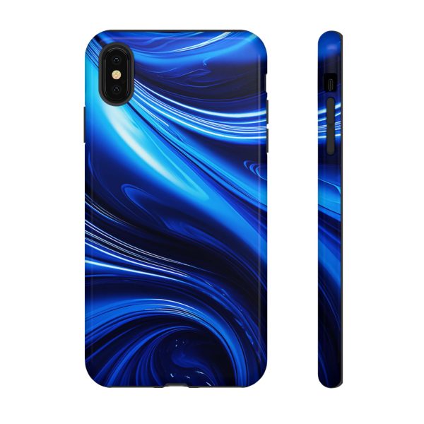 Royal Blue Wave iPhone | Samsung | Samsung Galaxy | Google Pixel - Cell Phone Tough Cases - Image 11