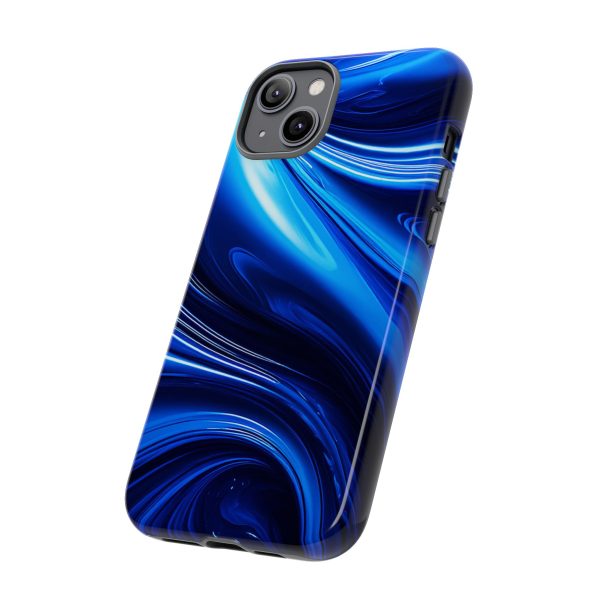 Royal Blue Wave iPhone | Samsung | Samsung Galaxy | Google Pixel - Cell Phone Tough Cases - Image 106