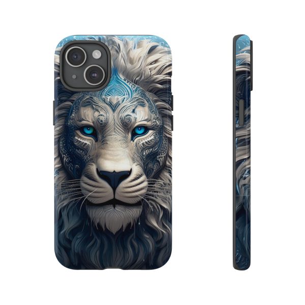 Blue Lion Art iPhone | Google Pixel - Cell Phone Tough Cases - Image 100