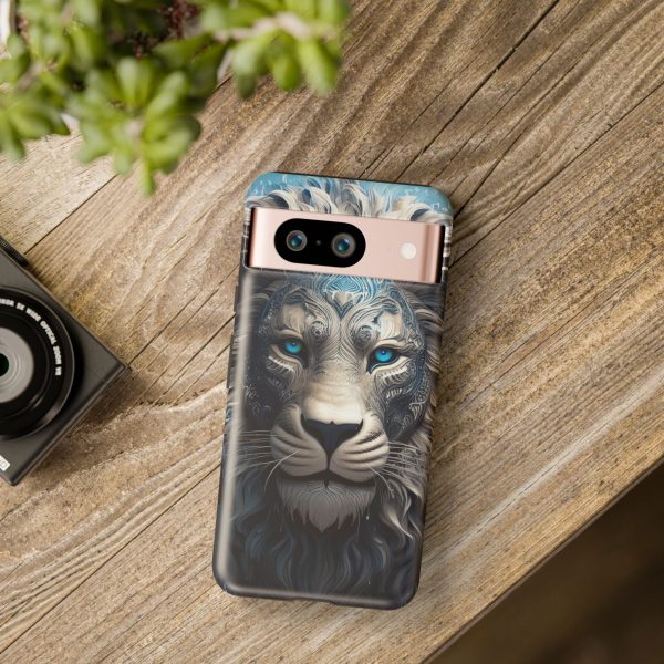 Blue Lion Art iPhone | Google Pixel - Cell Phone Tough Cases - Image 132