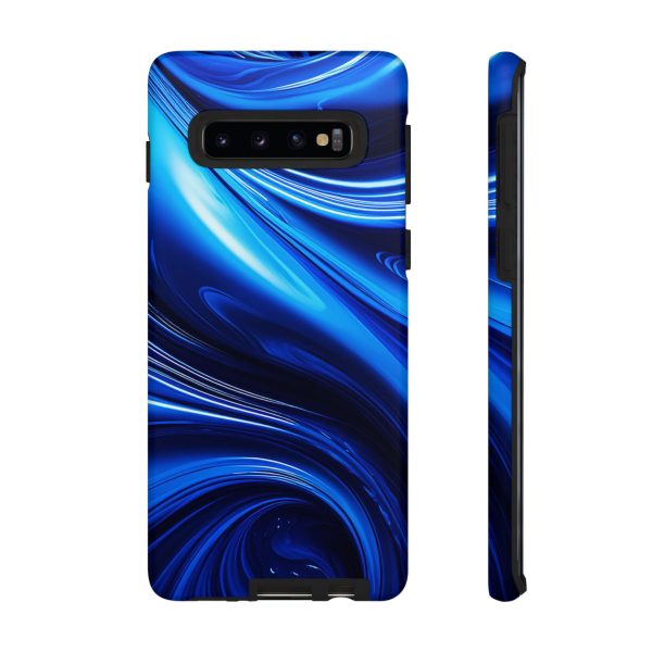 Royal Blue Wave iPhone | Samsung | Samsung Galaxy | Google Pixel - Cell Phone Tough Cases - Image 18