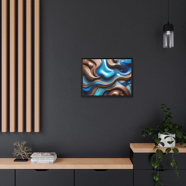 Abstract Wood Matte Canvas, Black Frame - Image 20