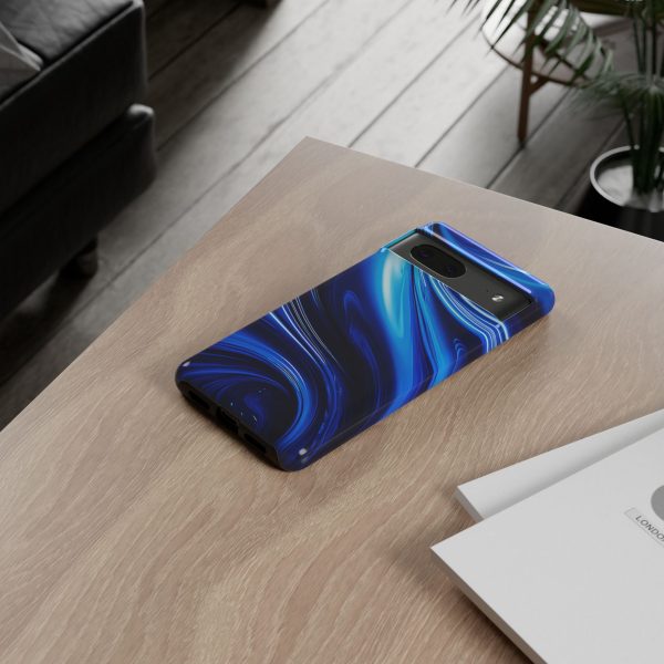 Royal Blue Wave iPhone | Samsung | Samsung Galaxy | Google Pixel - Cell Phone Tough Cases - Image 148