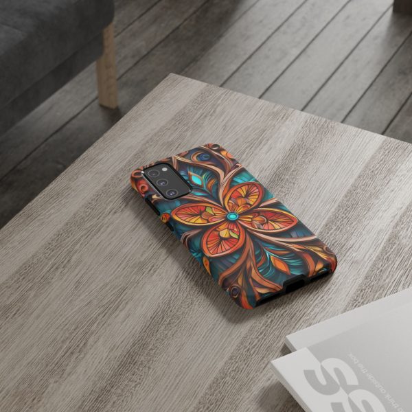 Wood Grain Flower iPhone | Samsung | Samsung Galaxy | Google Pixel - Cell Phone Tough Cases - Image 72