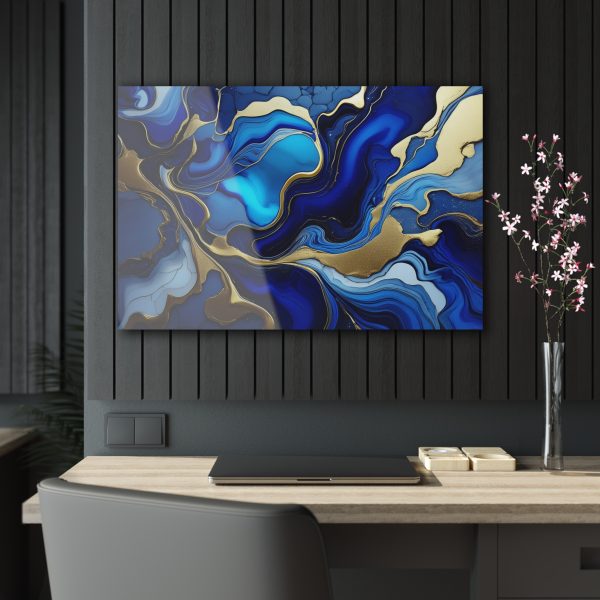 Royal Blue and Gold Acrylic Prints - Image 21