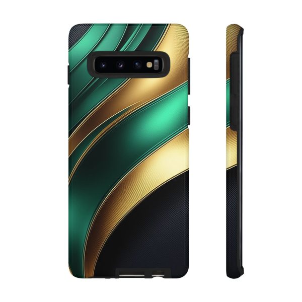 Green and Gold iPhone | Samsung | Samsung Galaxy | Google Pixel - Cell Phone Tough Cases - Image 16