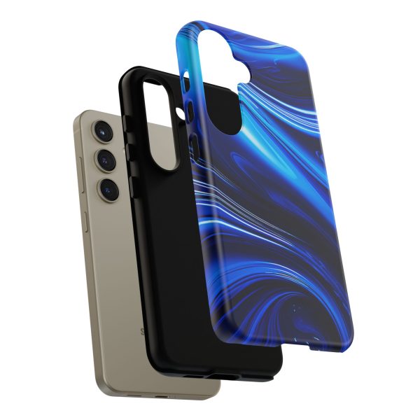 Royal Blue Wave iPhone | Samsung | Samsung Galaxy | Google Pixel - Cell Phone Tough Cases - Image 193