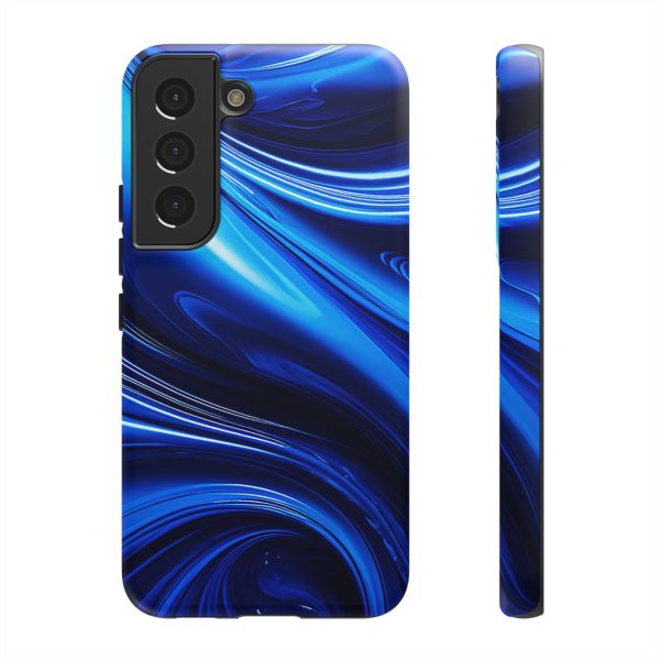 Royal Blue Wave iPhone | Samsung | Samsung Galaxy | Google Pixel - Cell Phone Tough Cases - Image 79