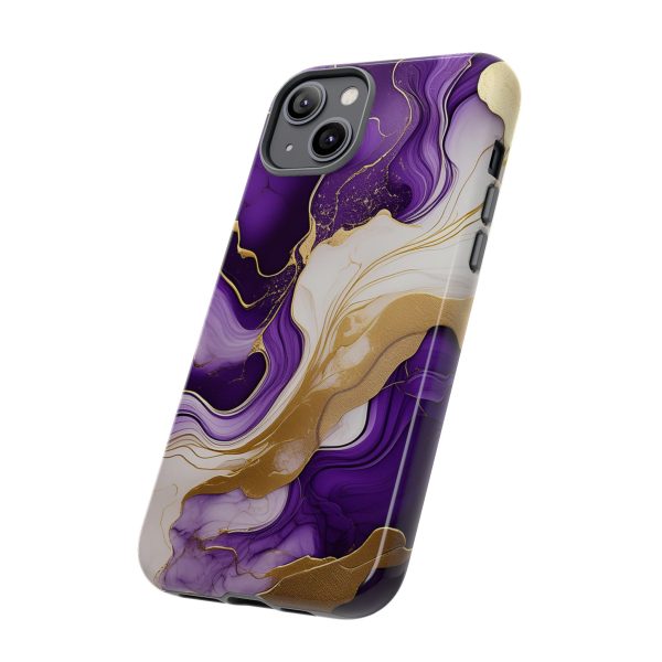 Purple and Gold 2 iPhone | Samsung | Samsung Galaxy | Google Pixel - Cell Phone Tough Cases - Image 106