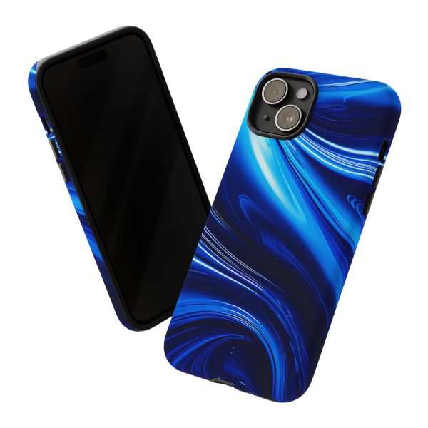 Royal Blue Wave iPhone | Samsung | Samsung Galaxy | Google Pixel - Cell Phone Tough Cases - Image 171