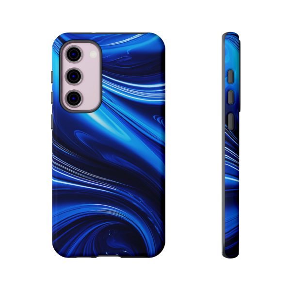 Royal Blue Wave iPhone | Samsung | Samsung Galaxy | Google Pixel - Cell Phone Tough Cases - Image 129