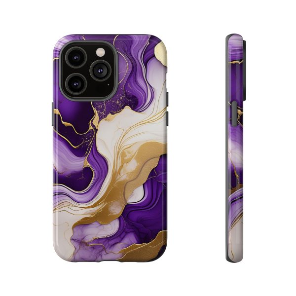 Purple and Gold 2 iPhone | Samsung | Samsung Galaxy | Google Pixel - Cell Phone Tough Cases - Image 113