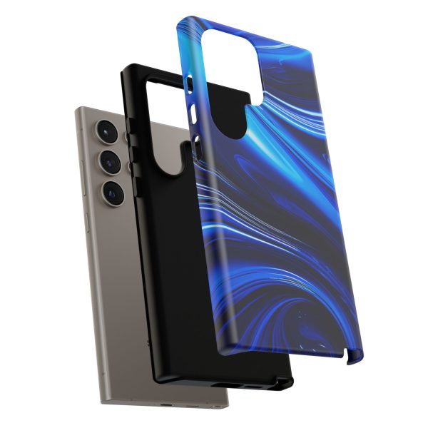 Royal Blue Wave iPhone | Samsung | Samsung Galaxy | Google Pixel - Cell Phone Tough Cases - Image 213