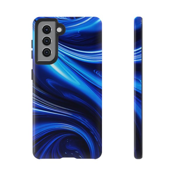 Royal Blue Wave iPhone | Samsung | Samsung Galaxy | Google Pixel - Cell Phone Tough Cases - Image 49