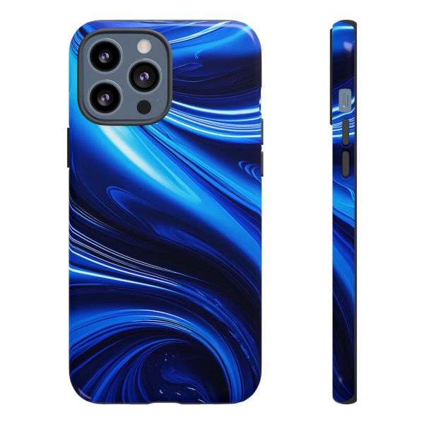 Royal Blue Wave iPhone | Samsung | Samsung Galaxy | Google Pixel - Cell Phone Tough Cases - Image 45