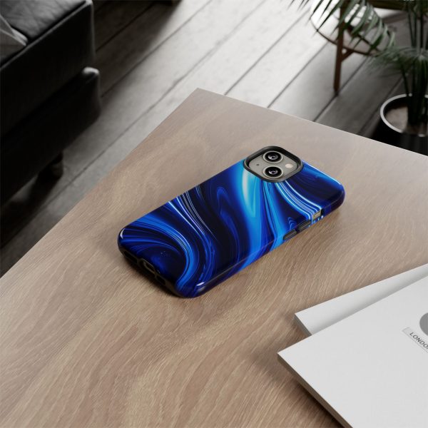 Royal Blue Wave iPhone | Samsung | Samsung Galaxy | Google Pixel - Cell Phone Tough Cases - Image 92