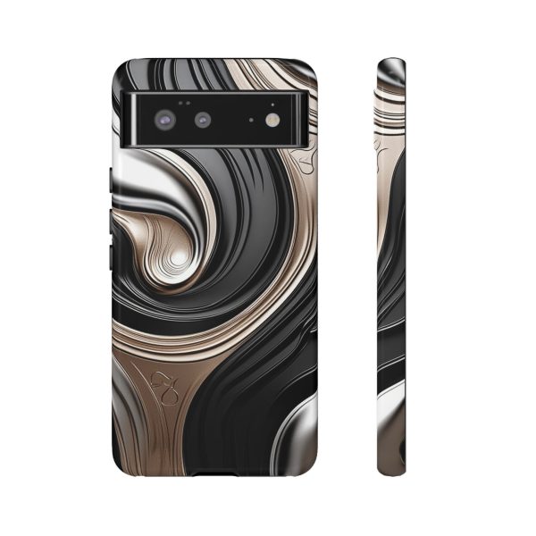 Black and Gold iPhone | Samsung | Samsung Galaxy | Google Pixel - Cell Phone Tough Cases - Image 65