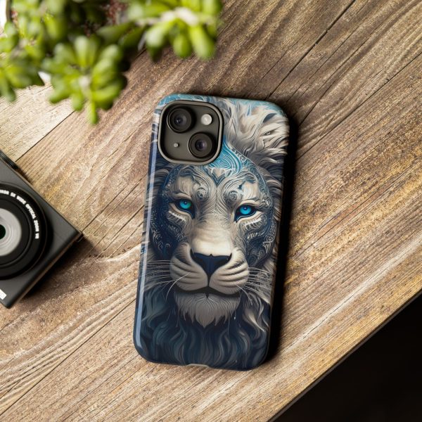 Blue Lion Art iPhone | Google Pixel - Cell Phone Tough Cases - Image 93