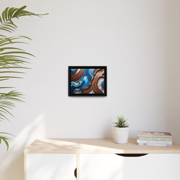 Abstract Wood 3 Matte Canvas, Black Frame - Image 3