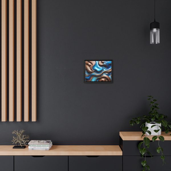 Abstract Wood Matte Canvas, Black Frame - Image 8