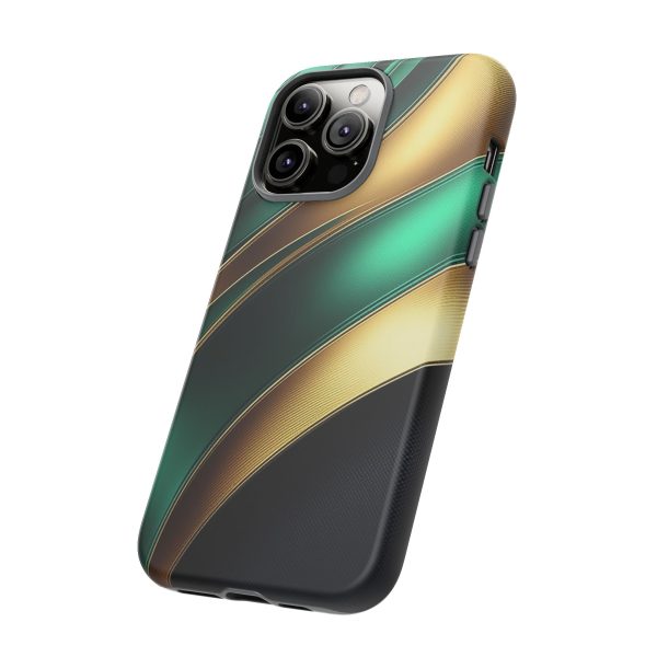 Green and Gold iPhone | Samsung | Samsung Galaxy | Google Pixel - Cell Phone Tough Cases - Image 118